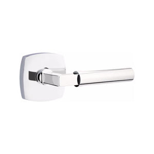 URBAN MODERN SECTIONAL POLISHED CHROME (US26) HANDLESET DUMMY [4705] W/ 2-3/8" BACKSET AND 1/4" ROUND FACEPLATE AND STRIKEPLATE W/ INTERIOR LEVER