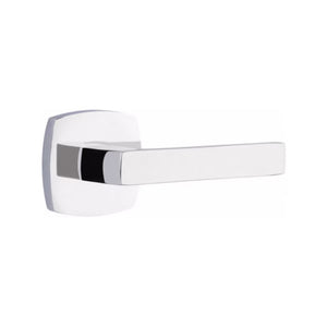 URBAN MODERN SECTIONAL POLISHED CHROME (US26) HANDLESET DUMMY [4705] W/ 2-3/8" BACKSET AND 1/4" ROUND FACEPLATE AND STRIKEPLATE W/ INTERIOR LEVER