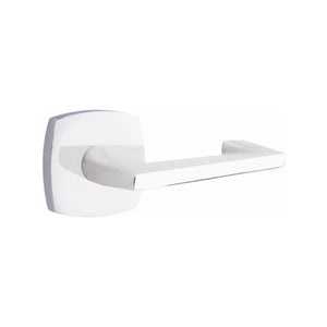 URBAN MODERN SECTIONAL POLISHED CHROME (US26) HANDLESET DUMMY [4705] W/ 2-3/8" BACKSET AND 1/4" ROUND FACEPLATE AND STRIKEPLATE W/ INTERIOR LEVER