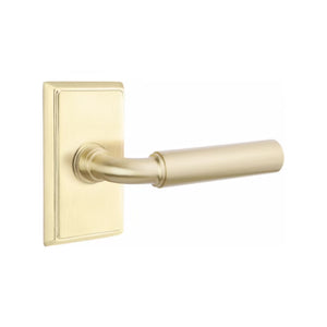 MANNING (MNG) PRIVACY (BED/BATH) LEVER WITH 2-3/8" BACKSET AND 1/4" ROUND FACEPLATE AND STRIKEPLATE