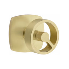 Load image into Gallery viewer, URBAN MODERN SECTIONAL SATIN BRASS (US4) HANDLESET DUMMY [4705] W/ 2-3/8&quot; BACKSET AND 1/4&quot; ROUND FACEPLATE AND STRIKEPLATE W/ INTERIOR KNOB
