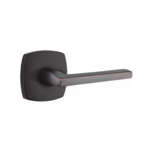 Load image into Gallery viewer, URBAN MODERN SECTIONAL OIL RUBBED BRONZE (US10B) HANDLESET DUMMY [4705] W/ 2-3/8&quot; BACKSET AND 1/4&quot; ROUND FACEPLATE AND STRIKEPLATE W/ INTERIOR LEVER

