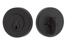 Load image into Gallery viewer, MODERN DISC DEADBOLT WITH 2-3/8&quot; BACKSET AND 1/4&quot; ROUND FACEPLATE AND STRIKEPLATE

