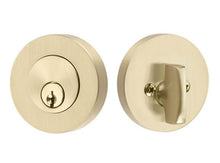 Load image into Gallery viewer, MODERN DISC DEADBOLT WITH 2-3/8&quot; BACKSET AND 1/4&quot; ROUND FACEPLATE AND STRIKEPLATE
