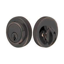 Load image into Gallery viewer, MODERN DEADBOLT WITH 2-3/8&quot; BACKSET AND 1/4&quot; ROUND FACEPLATE AND STRIKEPLATE
