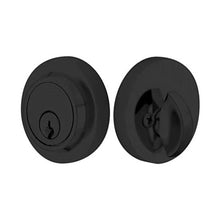 Load image into Gallery viewer, MODERN DEADBOLT WITH 2-3/8&quot; BACKSET AND 1/4&quot; ROUND FACEPLATE AND STRIKEPLATE

