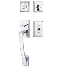 Load image into Gallery viewer, ARES POLISHED CHROME (US26) HANDLESET SINGLE-CYLINDER [4817] W/ 2-3/8&quot; BACKSET AND 1/4&quot; ROUND FACEPLATE AND STRIKEPLATE W/ INTERIOR KNOB
