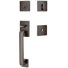 Load image into Gallery viewer, BADEN OIL RUBBED BRONZE (US10B) HANDLESET SINGLE-CYLINDER [4820] W/ 2-3/8&quot; BACKSET AND 1/4&quot; ROUND FACEPLATE AND STRIKEPLATE W/ INTERIOR KNOB
