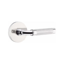 Load image into Gallery viewer, R-BAR KNURLED (RA.KN) PASSAGE (HALL/CLOSET) LEVER WITH 2-3/8&quot; BACKSET AND 1/4&quot; ROUND FACEPLATE AND STRIKEPLATE
