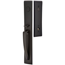 Load image into Gallery viewer, ORION FLAT BLACK (US19) HANDLESET DUMMY [4806] W/ 2-3/8&quot; BACKSET AND 1/4&quot; ROUND FACEPLATE AND STRIKEPLATE W/ INTERIOR LEVER

