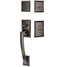 Load image into Gallery viewer, ARES OIL RUBBED BRONZE (US10B) HANDLESET DUMMY [4807] W/ 2-3/8&quot; BACKSET AND 1/4&quot; ROUND FACEPLATE AND STRIKEPLATE W/ INTERIOR KNOB
