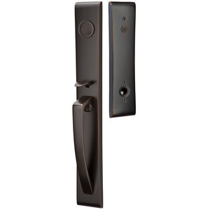 ORION OIL RUBBED BRONZE (US10B) HANDLESET DUMMY [4806] W/ 2-3/8" BACKSET AND 1/4" ROUND FACEPLATE AND STRIKEPLATE W/ INTERIOR KNOB