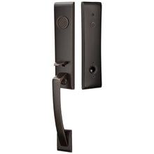 Load image into Gallery viewer, APOLLO OIL RUBBED BRONZE (US10B) HANDLESET DUMMY [4805] W/ 2-3/8&quot; BACKSET AND 1/4&quot; ROUND FACEPLATE AND STRIKEPLATE W/ INTERIOR LEVER
