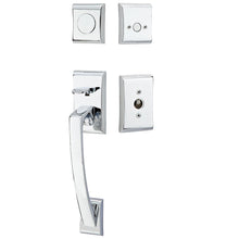Load image into Gallery viewer, ARES POLISHED CHROME (US26) HANDLESET DUMMY [4807] W/ 2-3/8&quot; BACKSET AND 1/4&quot; ROUND FACEPLATE AND STRIKEPLATE W/ INTERIOR LEVER
