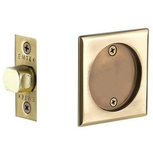 SQUARE PASSAGE (2134) POCKET DOOR TUBULAR LOCKS WITH 2-3/8" BACKSET