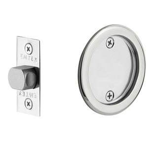 ROUND PASSAGE (2144) POCKET DOOR TUBULAR LOCKS WITH 2-3/8" BACKSET