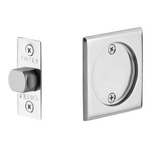 SQUARE PASSAGE (2134) POCKET DOOR TUBULAR LOCKS WITH 2-3/8" BACKSET