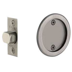 ROUND PASSAGE (2144) POCKET DOOR TUBULAR LOCKS WITH 2-3/8" BACKSET