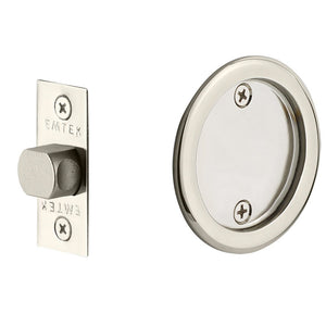 ROUND PASSAGE (2144) POCKET DOOR TUBULAR LOCKS WITH 2-3/8" BACKSET