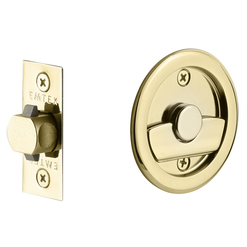 ROUND PRIVACY (2145) POCKET DOOR TUBULAR LOCKS WITH 2-3/8