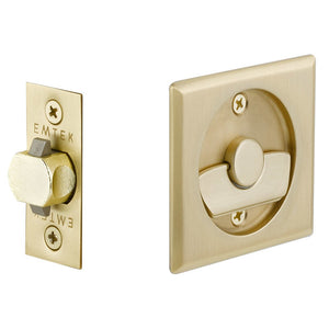 SQUARE PRIVACY (2135) POCKET DOOR TUBULAR LOCKS WITH 2-3/8" BACKSET