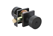 Load image into Gallery viewer, ROUND (ROU) KEY IN KNOB LOCKSET WITH 2-3/8&quot; BACKSET AND 1/4&quot; ROUND FACEPLATE AND STRIKEPLATE
