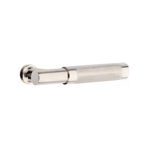 LAUSANNE SATIN NICKEL (US15) HANDLESET DUMMY [4809] W/ 2-3/8" BACKSET AND 1/4" ROUND FACEPLATE AND STRIKEPLATE W/ INTERIOR LEVER