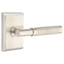 Load image into Gallery viewer, ARES SATIN NICKEL (US15) HANDLESET DUMMY [4807] W/ 2-3/8&quot; BACKSET AND 1/4&quot; ROUND FACEPLATE AND STRIKEPLATE W/ INTERIOR LEVER
