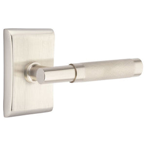 ARES SATIN NICKEL (US15) HANDLESET DUMMY [4807] W/ 2-3/8" BACKSET AND 1/4" ROUND FACEPLATE AND STRIKEPLATE W/ INTERIOR LEVER