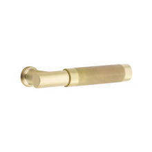 Load image into Gallery viewer, LAUSANNE SATIN BRASS (US4) HANDLESET DUMMY [4809] W/ 2-3/8&quot; BACKSET AND 1/4&quot; ROUND FACEPLATE AND STRIKEPLATE W/ INTERIOR LEVER
