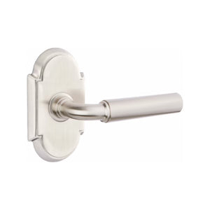 MANNING (MNG) PASSAGE (HALL/CLOSET) LEVER WITH 2-3/8" BACKSET AND 1/4" ROUND FACEPLATE AND STRIKEPLATE
