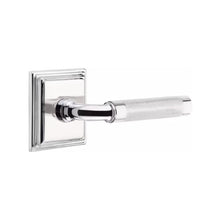 Load image into Gallery viewer, R-BAR KNURLED (RA.KN) PASSAGE (HALL/CLOSET) LEVER WITH 2-3/8&quot; BACKSET AND 1/4&quot; ROUND FACEPLATE AND STRIKEPLATE
