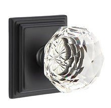 Load image into Gallery viewer, DIAMOND GLASS (CK) PRIVACY (BED/BATH) KNOB WITH 2-3/8&quot; BACKSET AND 1/4&quot; ROUND FACEPLATE AND STRIKEPLATE
