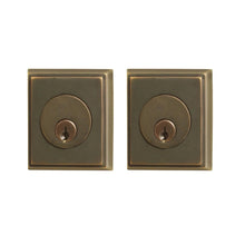 Load image into Gallery viewer, RECTANGULAR DEADBOLT WITH 2-3/8&quot; BACKSET AND 1/4&quot; ROUND FACEPLATE AND STRIKEPLATE
