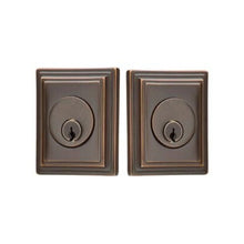 Load image into Gallery viewer, WILSHIRE DEADBOLT WITH 2-3/8&quot; BACKSET AND 1/4&quot; ROUND FACEPLATE AND STRIKEPLATE
