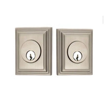 Load image into Gallery viewer, WILSHIRE DEADBOLT WITH 2-3/8&quot; BACKSET AND 1/4&quot; ROUND FACEPLATE AND STRIKEPLATE
