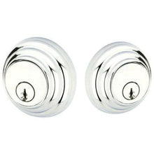 Load image into Gallery viewer, LOW PROFILE DEADBOLT WITH 2-3/8&quot; BACKSET AND 1/4&quot; ROUND FACEPLATE AND STRIKEPLATE

