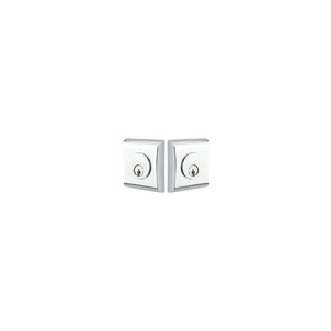NEOS DEADBOLT WITH 2-3/8" BACKSET AND 1/4" ROUND FACEPLATE AND STRIKEPLATE