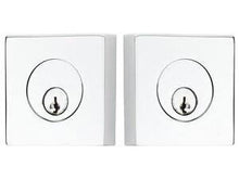Load image into Gallery viewer, SQUARE DEADBOLT WITH 2-3/8&quot; BACKSET AND 1/4&quot; ROUND FACEPLATE AND STRIKEPLATE
