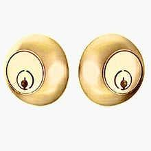Load image into Gallery viewer, REGULAR DEADBOLT WITH 2-3/8&quot; BACKSET AND 1/4&quot; ROUND FACEPLATE AND STRIKEPLATE
