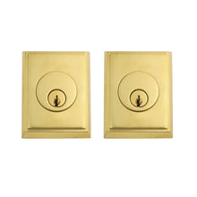 Load image into Gallery viewer, RECTANGULAR DEADBOLT WITH 2-3/8&quot; BACKSET AND 1/4&quot; ROUND FACEPLATE AND STRIKEPLATE
