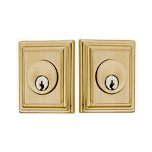 Load image into Gallery viewer, WILSHIRE DEADBOLT WITH 2-3/8&quot; BACKSET AND 1/4&quot; ROUND FACEPLATE AND STRIKEPLATE
