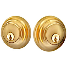 Load image into Gallery viewer, LOW PROFILE DEADBOLT WITH 2-3/8&quot; BACKSET AND 1/4&quot; ROUND FACEPLATE AND STRIKEPLATE
