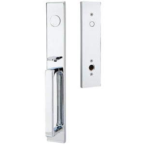 LAUSANNE POLISHED CHROME (US26) HANDLESET DUMMY [4809] W/ 2-3/8" BACKSET AND 1/4" ROUND FACEPLATE AND STRIKEPLATE W/ INTERIOR LEVER
