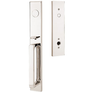 LAUSANNE POLISHED NICKEL (US14) HANDLESET DUMMY [4809] W/ 2-3/8" BACKSET AND 1/4" ROUND FACEPLATE AND STRIKEPLATE W/ INTERIOR KNOB