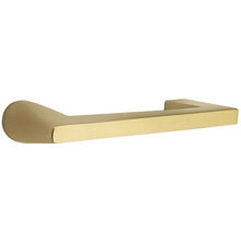 Load image into Gallery viewer, LAUSANNE SATIN BRASS (US4) HANDLESET DUMMY [4809] W/ 2-3/8&quot; BACKSET AND 1/4&quot; ROUND FACEPLATE AND STRIKEPLATE W/ INTERIOR LEVER
