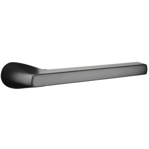 APOLLO FLAT BLACK (US19) HANDLESET SINGLE-CYLINDER [4815] W/ 2-3/8" BACKSET AND 1/4" ROUND FACEPLATE AND STRIKEPLATE W/ INTERIOR LEVER