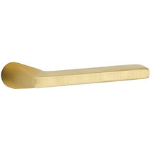 Load image into Gallery viewer, LAUSANNE SATIN BRASS (US4) HANDLESET DUMMY [4809] W/ 2-3/8&quot; BACKSET AND 1/4&quot; ROUND FACEPLATE AND STRIKEPLATE W/ INTERIOR LEVER
