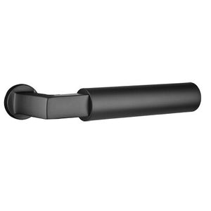 APOLLO FLAT BLACK (US19) HANDLESET SINGLE-CYLINDER [4815] W/ 2-3/8" BACKSET AND 1/4" ROUND FACEPLATE AND STRIKEPLATE W/ INTERIOR LEVER