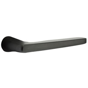 APOLLO FLAT BLACK (US19) HANDLESET SINGLE-CYLINDER [4815] W/ 2-3/8" BACKSET AND 1/4" ROUND FACEPLATE AND STRIKEPLATE W/ INTERIOR LEVER